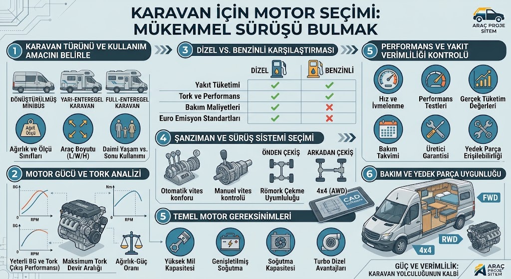 Karavan için Motor Seçimi